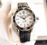 Swiss Copy Omega Diver 300m White Dial Black Ceramic Clone 8800 Watch